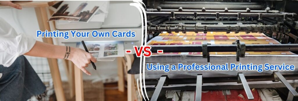 Printing Your Own Cards vs. Using a Professional Printing Service