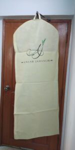 Fabric Cover Bag Non Woven Material for Branded Bridal Dresses